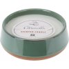 Repelentná sviečka Citronella, zelená, 420 g, 12 x 4,5 cm