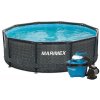 Bazén Marimex Florida 3,66x0,99 m - motív RATAN s pieskovou filtráciou
