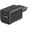 Swissten 220 713 10 1x USB-C 45WPD 1x USB-A 18WQC čierna Nabíjačka do siete