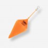 CAPERLAN Oranžové fosforeskujúce olovo pyramída potiahnuté silikónom na surfcasting 155 g