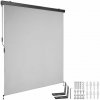 tectake 406141 zvislá markíza eloise s 2 nástennými držiakmi - 160 x 250 cm, svetlo šedá