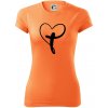 Jesus srdce - Dámske Fantasy športové (dresovina) - XL ( Neon mandarine )
