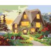 ZUTY Maľovanie podľa čísel - DOM A CESTA LEMOVANÁ KVETMI (D. RUSTY RUST) Rámovanie: vypnuté plátno na rám, Rozmer: 40x50 cm