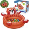 Bestway 52702 Suchý bazén červený Panda 107 x 94 cm +50 loptičiek