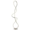 GLOBO 67341SN SWIRL stojacia lampa V1325mm LED 36W 3860/2260lm 4000K nikel, krištáľový efekt