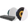 Vision AV-1900+CS-1900 - Reproduktory - pro PA systém - Bluetooth - 60 Watt - 2-cestný - černá, bílá (barva mřížky - bílá)