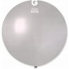 Svet balonku Guľatý metalický balónik 80 cm strieborný