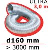 Flexibilné hliníkové potrubie FLEXTUBE d160 dĺžka 3100 mm MIKAWI 59-1878