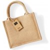 Westford Mill Jutová mini darčeková taška WM412 Natural 26 x 22 x 14 cm
