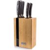 G21 Gourmet Rustic sada nožov 5 ks bambusový blok