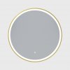 Erga Olivia, okrúhle LED zrkadlo 80cm, zlatý kovový rám, 1840 lm, 6500K, predné osvetlenie, ERG-V01-202-8080-GD