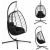 MultiGarden Závesné záhradné hojdacie kreslo Cocoon do 120 kg + vankúše MultiGarden
