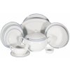 Jídelní souprava, Thun, Opal, Bílá krajka s modrým lemem, 27 ks