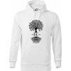 Narodeninový strom 60 - Mikina pánska Cape s kapucňou - 2XL ( Biela )
