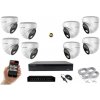 MS AI IP 8 kamerový set so switchom 5 Mpix WDome (6370K8B) (Monitorrs Security)