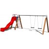 Playground System Reťazová dvojhojdačka so šmykľavkou celokovová - B (v.p. 1,5 m)