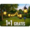 TelForceOne SOLÁRNE LED reťazové svietidlo SUNARI LAMPÁŠIKY 6,5m 30xLED teplá biela IP64, 1+1 ZADARMO! [RTV100390]