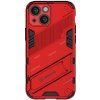 AppleKing odolné ochranné so stojančekom iPhone 13 - červené