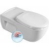 SAPHO - HANDICAP závesná WC misa predĺžená, Rimless, 37x70 cm, biela TU1206
