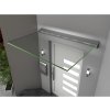 Gutta Guttavordach LED 160 x 93,5 cm strieborná / číra