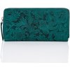 PAOLO PERUZZI Dámska kožená peňaženka s motívom T-08-GR | zelená T-08-GR