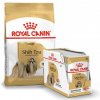 ROYAL CANIN Shih Tzu Adult suché krmivo pre dospelých psov shih tzu 1,5 kg + 12 x 85 g vlhké jedlo, kúsky v omáčke
