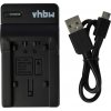 VHBW Nabíjačka batérií Panasonic VW-VBK180 / VW-VBT190 / VW-VBY100, MicroUSB - neoriginálne