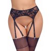 Cottelli Lingerie Podvazkový pás se zipem - černý
