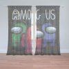 Sablio Záclony AMONG US Čierny vesmír: 2ks 150x250cm