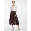 ORSAY Fialová dámska midi sukňa s kvetinovým vzorom 34