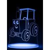 Beling Detská lampa, Traktor, 7 farebná QS287