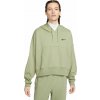 Dámska mikina Nike, NSW JRSY OS PO HOODIE svetlo zelená,čierna XS
