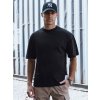 Bavlnené pánske tričko s krátkym rukávom čierne - S