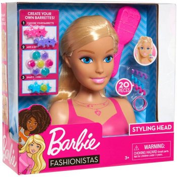 Barbie česacia hlava 21 cm