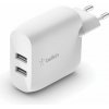Belkin Boost Charge Dual USB-A Wall Charger 24W - White WCB002vfWH