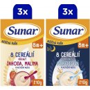 Sunar kaša mliečna 8 cereálií mix príchutí 8m+ 6 x 210 g