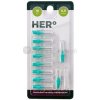 Herbadent HERo Electra Medzizubná kefka 0,9 mm (zelená) 10 nadstavcov pre elektrickú medzizubnú kefku