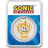 New Zealand Mint strieborná minca minca Sonic the Hedgehog Tails Kolorované 1 Oz