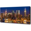 Foto obraz na plátne Manhattan noc 100x50 cm