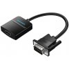 Adaptér Vention VGA to HDMI Converter with Female Micro USB and Audio Port 0.15 Black (ACNBB)