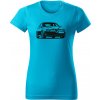 T-ričko Alfa Romeo 156 predfacelift dámske tričko Farba trička: Tyrkysová, Farba potlače: Čierna, Veľkosť: XS