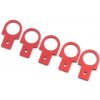 Yeah Racing Hliníkové ťažné oko pre auto 1/10, 5 kusov - červené