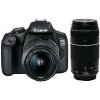 Canon EOS 2000D + 18–55 mm IS II + 75–300 mm DC III 2728C017