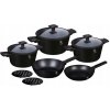 Súprava hrncov Berlinger Haus MONACO BLACK MAT hliníková 10 ks