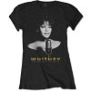 Whitney Houston Tričko Black & White Photo Žena Čierna