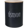 Orion Dóza plech/bambus priemer 13 cm Cestoviny BLACK