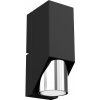 Luminex Nástenné svietidlo WALL 1xGU10/8W/230V čierna/lesklý chróm LU3106 + záruka 3 roky zadarmo + záruka 3 roky zadarmo