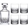 Diamante brúsený whisky set Grosvenor 1+4