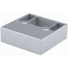 Nábytková nožička FP004, 60x60x20mm, sivá RAL 9006 20mm