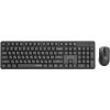 Gembird KBS-WMS-01-CYRL Bezdrátová stolní sada Silent Key Pro Business, černá, RU rozložení